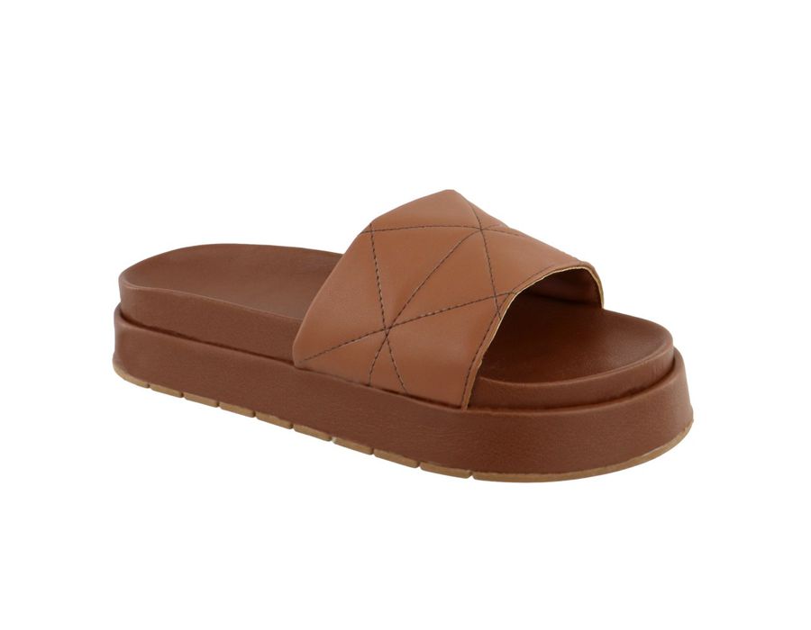 Flatform Bruna Caramelo | KUENTO SHOES